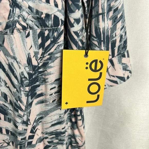 Tunic,beach cover,Jungle palm print ,oversized ,PTP 21”,resort wear, NWT Lole - Picture 5 of 12